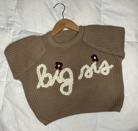 “Big Sis” Custom Embroidery (12-18m)